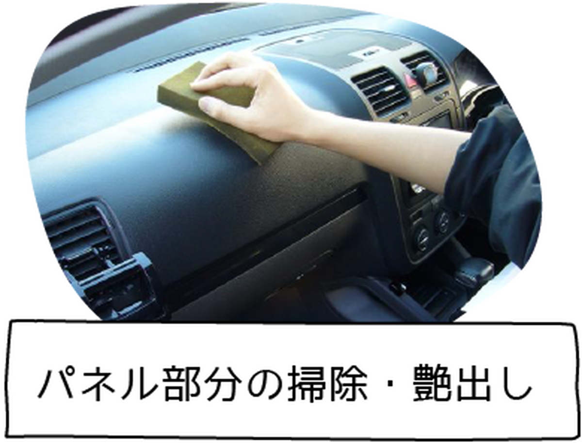 パネル部分の掃除・艶出し